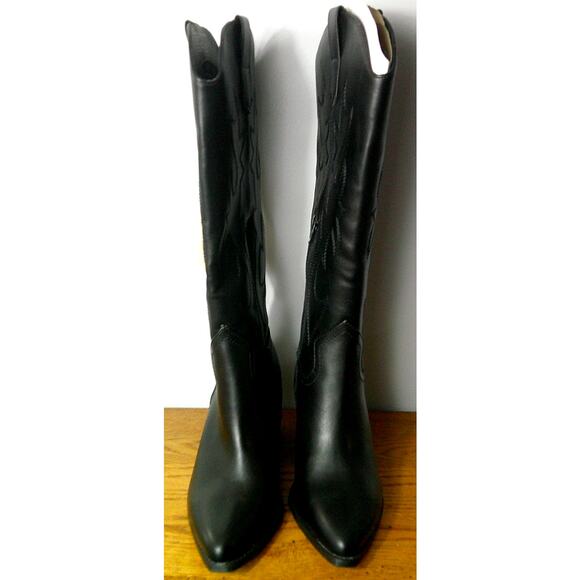 Madden NYC Cowboy Western Black Boots Women's 6 - Picture 2 of 8